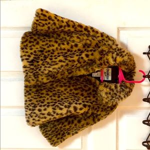 Faux Cheetah print Jacket